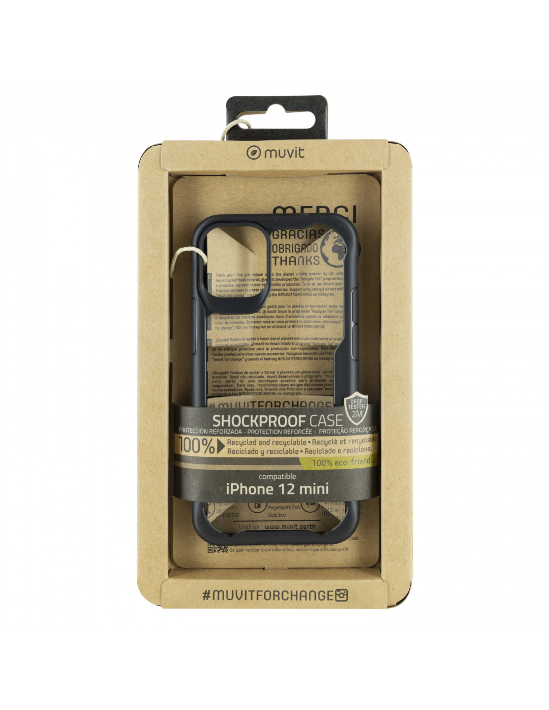 muvit for change protector pantalla compatible con Apple iPhone 12