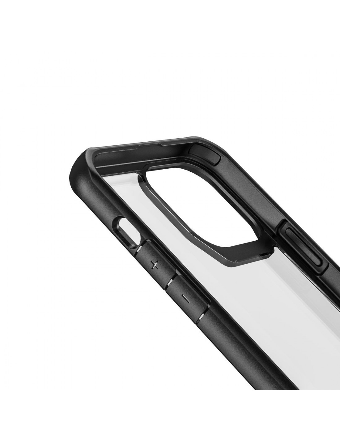 muvit for change funda shockproof 2M Apple iPhone 15 Pro Max + protector de  pantalla vidrio templado plano marco negro