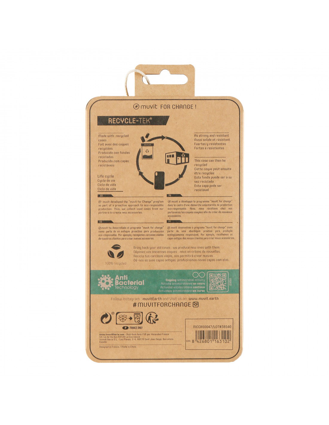 Muvit For Change Protector Pantalla Recycletek Anti-reflejo