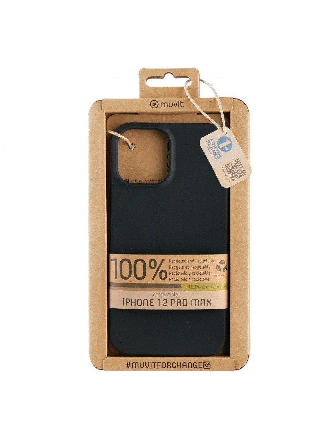 muvit for change protector pantalla compatible con Apple iPhone 12