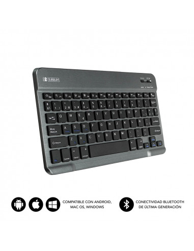 Subblim Smart Backlit Teclado Bluetooth con Touchpad Gris