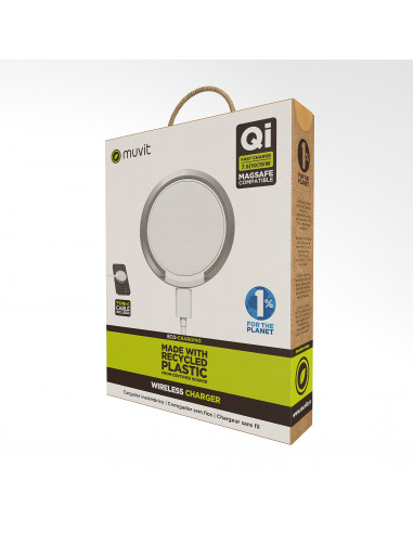 muvit for change cargador Magsafe inal mbrico 7 5 10 15w blanco