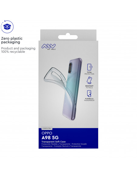 myway funda compatible con Oppo A98 5G transparente