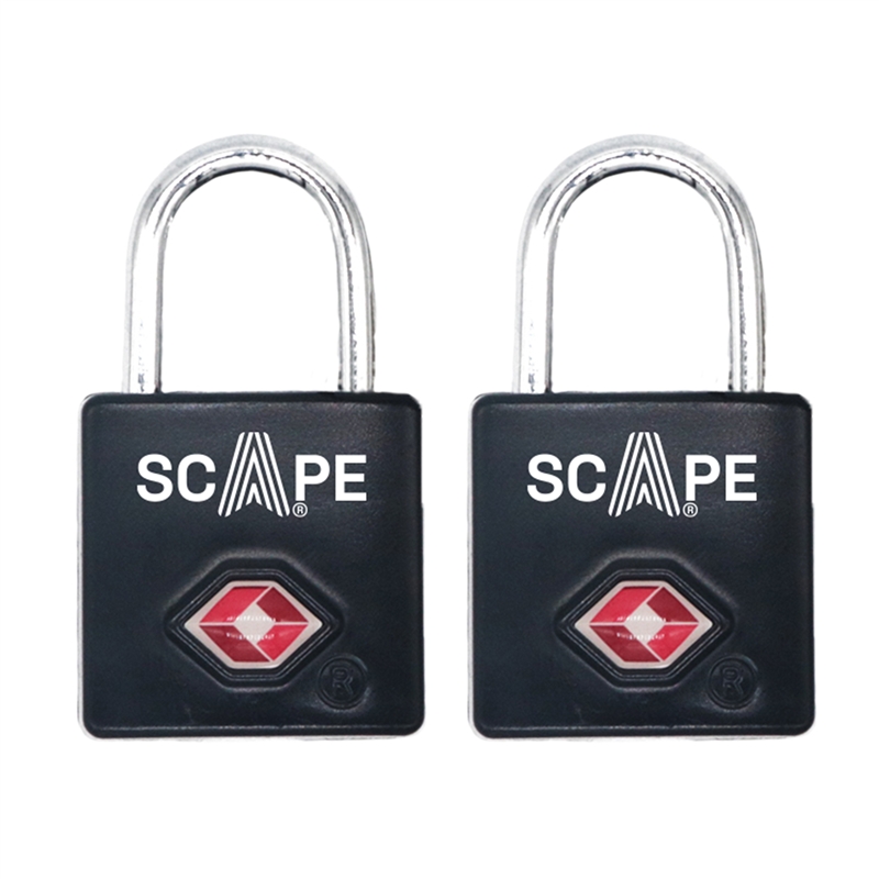 Scape Travel Pack de 2 Candados TSA negro