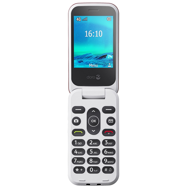 Doro 2820 4G VoLTE Red/White